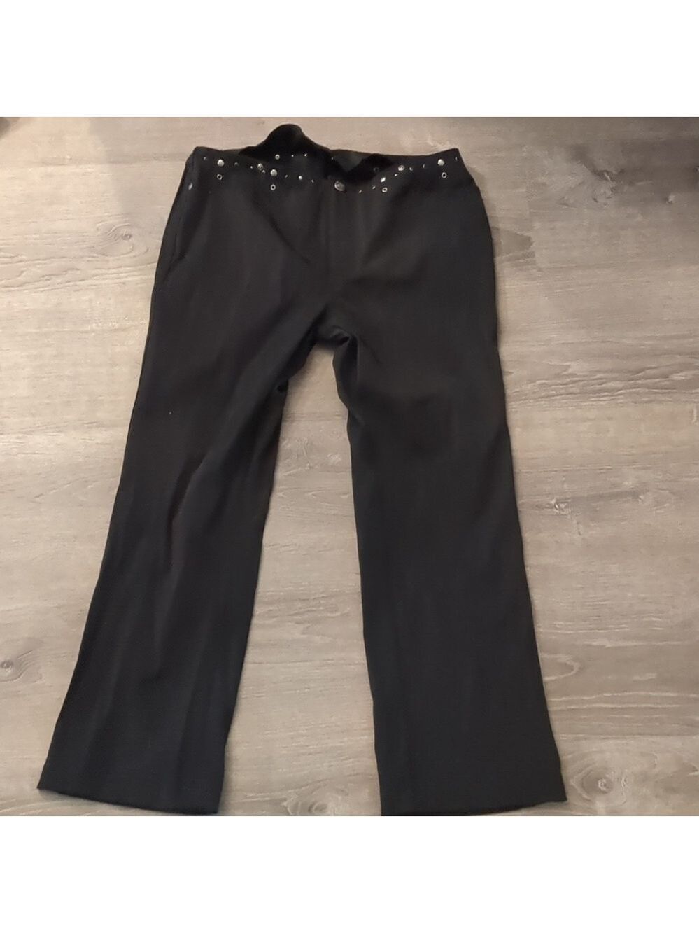 Harley Davidson Black Studded Pants Size 8